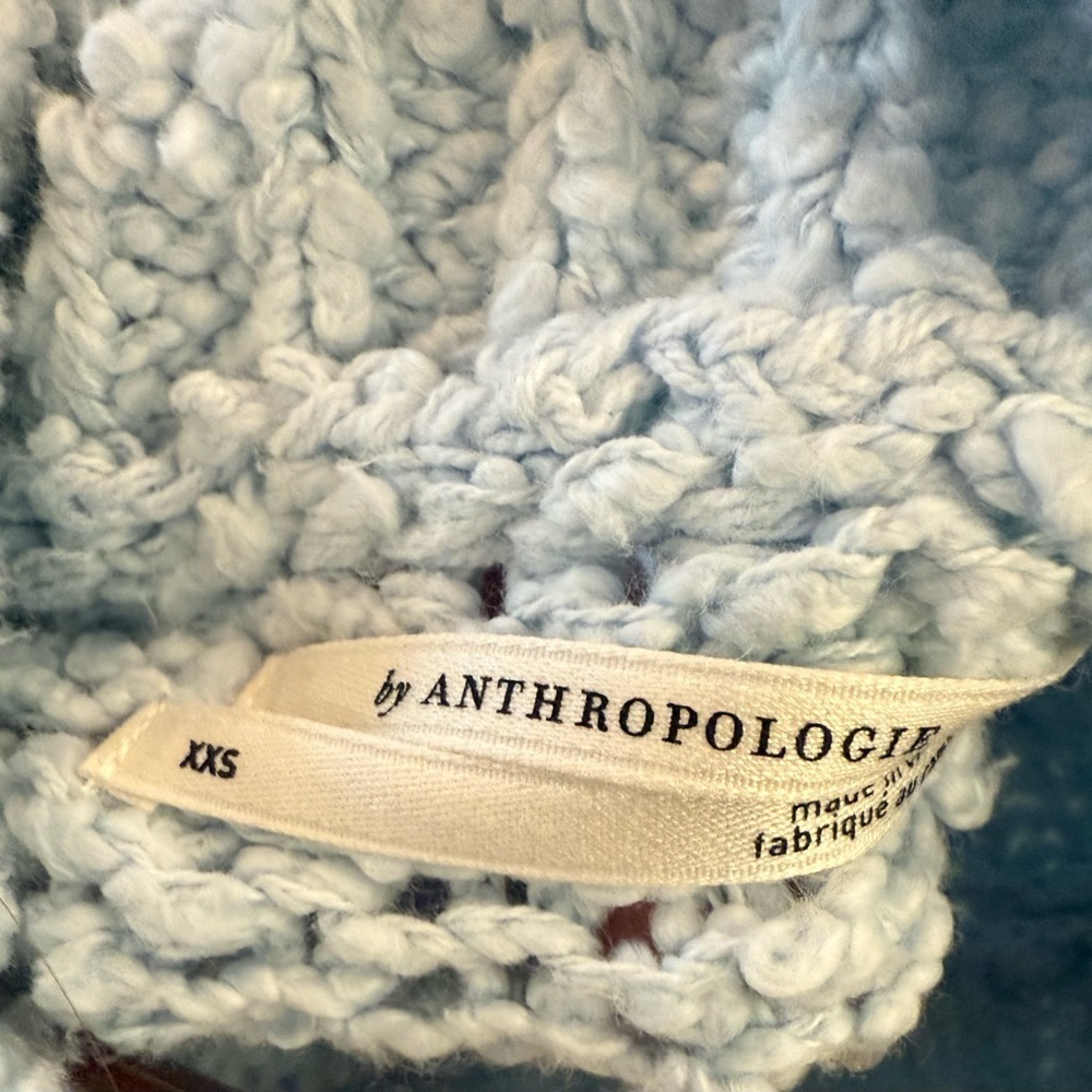 Anthropology OVERSIZED Cotton Mock Neck Sweater NWOT* like size small* - Picture 8 of 12